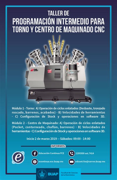 Curso de Programación de Torno y Centro de Maquinado CNC.